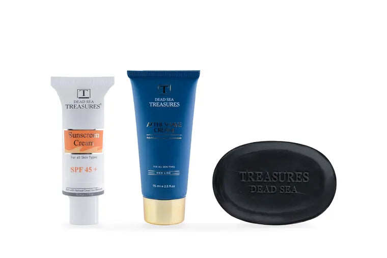 After Shave + Sunscreen SPF45+ + Mud Soap