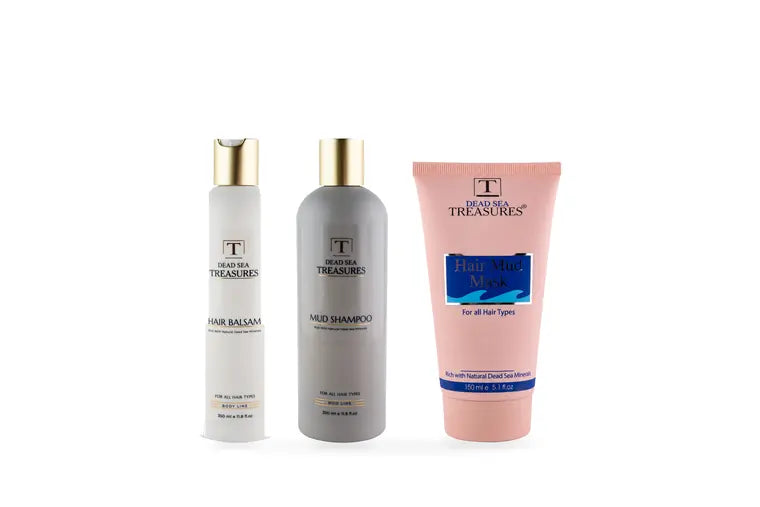 Mud Shampoo + Hair Mud Mask + Hair Balsam